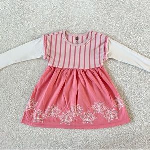 Tea Collection Layered Sleeve Dress, Size 18-24M